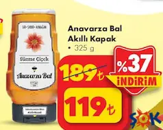 ANAVARZA BAL AKILLI KAPAK 325 G fiyat ve kampanya bilgisi